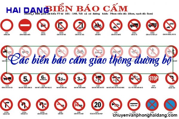 Nắm rõ các biển báo cấm giao thông đường bộ – Quy chuẩn mới QCVN 41: 2019
